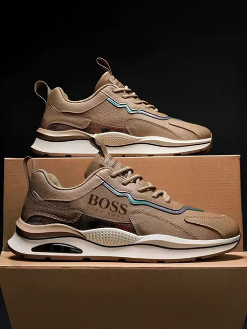 H. Βօss Essential Men's Premium Sneakers + Free Essential Class Boss Watch