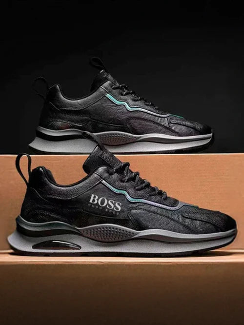 H. Βօss Essential Men's Premium Sneakers + Free Essential Class Boss Watch