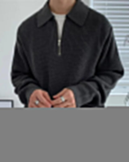 Cesare Half Zip Sweater
